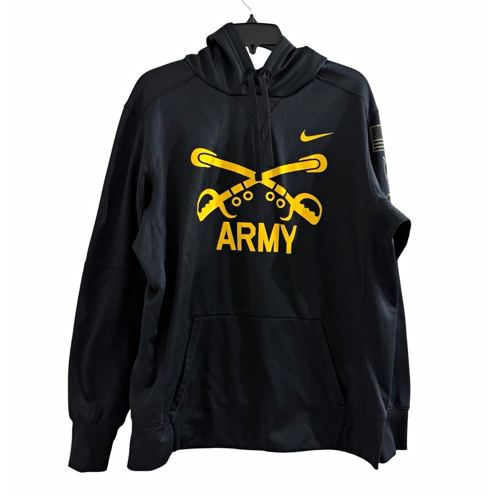 Army Black Knights Nike 1st Cavalry Division Therma Hoodie - Black